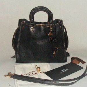 Coach 31 Rogue 1st Gen Black Leather Lock & Key